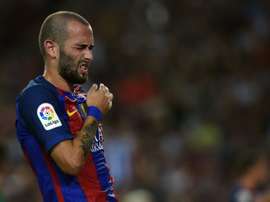Aleix Vidal, le 10 septembre 2016 au Camp Nou face au Deportivo Alaves. AFP