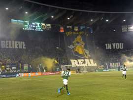 Des supporters de Portland lors d'un match de MLS en 2013 à Portland. AFP
