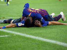 Dembélé fait rêver l'Angleterre. AFP
