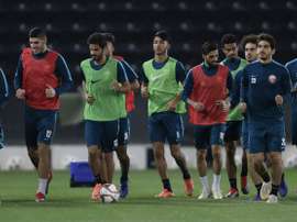 Les joueurs de léquipe du Qatar.