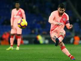 Messi is one of the game's best free-kick takers. AFP