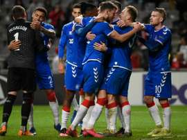 Les Rangers de Steven Gerrard premiers qualifiés pour les 8es d'Europa League. AFP