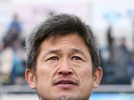 Miura, a lenda do futebol. AFP