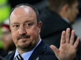 L'entraîneur de Newcastle Rafael Benitez lors dun match de Coupe de la Ligue contre Hull. AFP