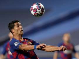Suárez y una pesadilla ante el Bayern. AFP