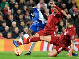 Marega, l'espoir de Porto face à Liverpool. AFP