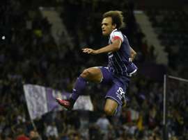 Lattaquant Martin Braithwaite auteur dun doublé pour Toulouse contre Bordeaux au Stadium, le 20 août 2016