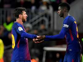 Dembele has his moment to shine. AFP