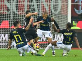 Derby aller entre l'AC Milan et l'Inter, à San Siro le 20 novembre 2016. AFP