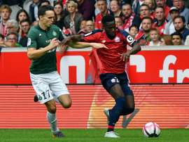 Le joueur de Lille Jonathan Bamba. AFP