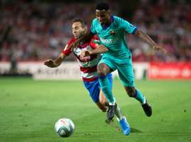 Ansu Fati won't sign for the Barca first team. AFP