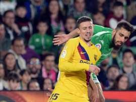Clément Lenglet is among the next players to be renewed at Barcelona. AFP
