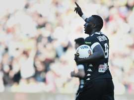 Le Sénégalais Famara Diedhiou, buteur avec Angers contre Nantes à La Beaujoire. AFP