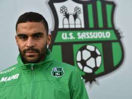 L'attaquant français de Sassuolo Grégoire Defrel au centre d'entraînement du club. AFP