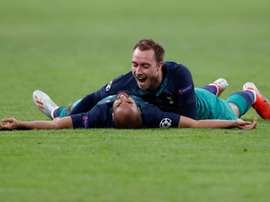 Eriksen appears as an alternative to James at Atletico Madrid. AFP