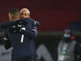 Mbappé spoke after the match. AFP