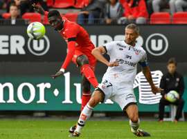 The signature of Rennes striker Ismaila Sarr is being chased by many big clubs. AFP