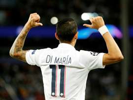 Angel Di Maria, auteur d'un doublé contre le Real Madrid. AFP