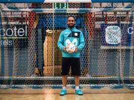Ricardinho, vedette de l'équipe du Portugal de futsal, lors dune séance d'entraînement. AFP