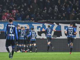 Les joueurs de l'Atalanta. AFP