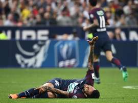 Deux blessures en cinq minutes. AFP