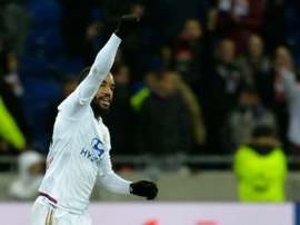 Alexandre Lacazette, le 3 février 2016, face à Bordeaux, à Lyon