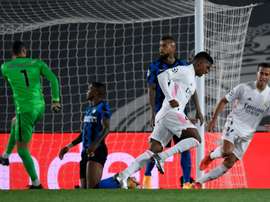 À Mönchengladbach, gagner ou chuter pour l'Inter Milan. afp