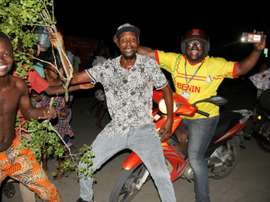 Les supporters des Ecureuils du Bénin en liesse à Cotonou. AFP