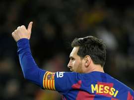 Lionel Messi segue na artilharia do Campeonato Espanhol. AFP