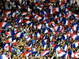 Les supporters français lors du match nul face au Luxembourg, le 3 septembre 2017 à Toulouse. AFP