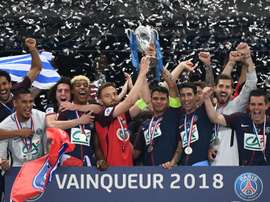 PSG won their second trophy on Wednesday. AFP