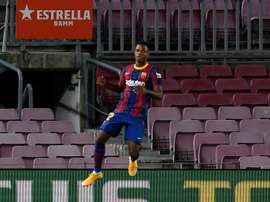 Ansu Fati brilhou na estreia do Barça. AFP