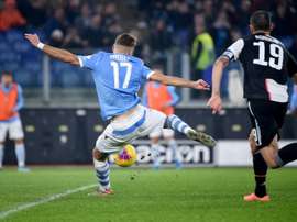 Immobile está fazendo uma grande temporada na Lazio. AFP