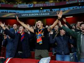 The CSKA fans were in fine voice. AFP