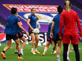 Lyon chasse un 7e titre, face aux Louves de Wolfsburg. afp