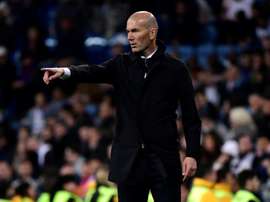 Les effets des causeries de Zidane à la mi-temps. AFP