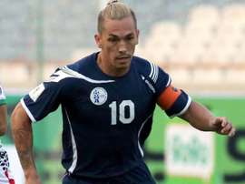 Le capitaine de Guam Jason Cunliffe, lors des éliminatoires de la Coupe d'Asie des nations. AFP