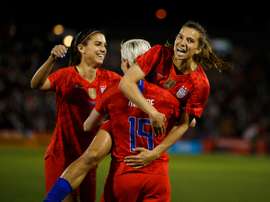 Les Américaines victorieuses face aux Australiennes (5-3) en match de préparation à la CDM. AFP