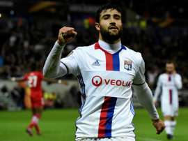 L'attaquant lyonnais Nabil Fekir, auteur d'un triplé contre AZ Alkmaar en 16e de finale de C3. AFP