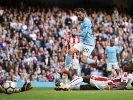 Goleada esmagadora do City. AFP