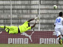 Le gardien Sylvain Gbohouo s'incline avec la Côte d'Ivoire devant le Gabon. AFP