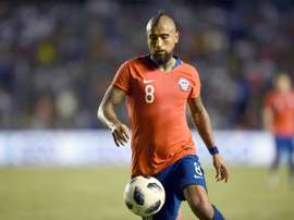 Arturo Vidal avec la sélection chilienne. AFP