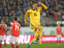 Bélgica reativa o poderoso Hazard. AFP