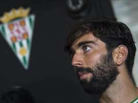 El defensa sevillano José Ángel Crespo, en su etapa como jugador del Córdoba. EFE/Archivo