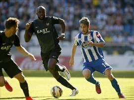 Sissoko (c) in action for former club Levante. EFE
