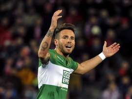 Aarón, en su etapa en el Elche, dice que quiere centrarse en el Oviedo. EFE