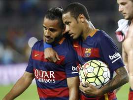 Douglas Pereira considère que s'entraîner avec Messi ou Neymar n'avait pas de prix. EFE