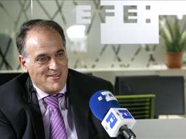 El presidente de la Liga, Javier Tebas. EFE/Archivo