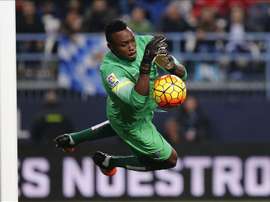 El meta camerunés cuajó una gran actuación ante el Barça. EFE