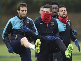 Flamini and Ozil pictured in 2016. EFE